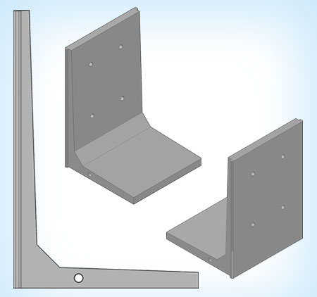 Bolted down retaining wall